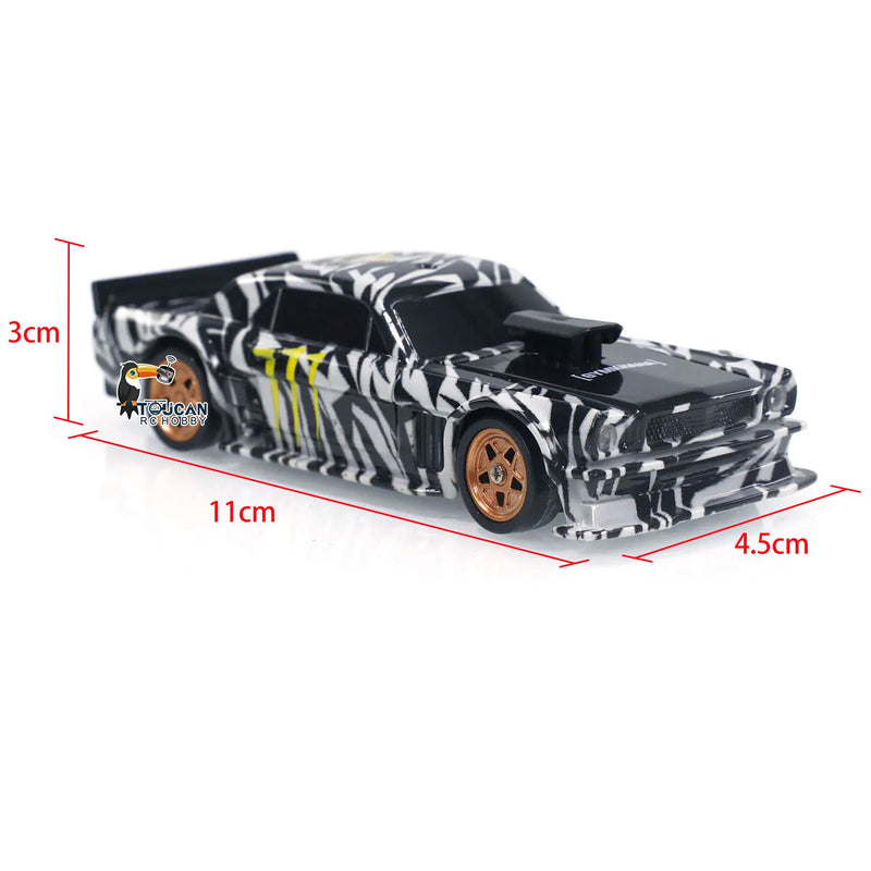 Mini Carros de corrida 1/43 2.4g Rádio Controle Drift Car 4WD alta velocidade para meninos